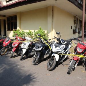 Polisi Berhasil Amankan Belasan Motor di Bangkalan Diduga Hasil Curanmor