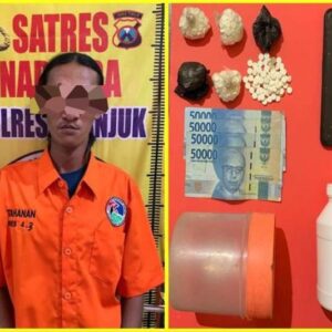 Polres Nganjuk Amankan Seorang Pria Pemilik 580 Butir Pil Koplo Siap Edar