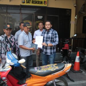 Ditemukan Berkat Aplikasi ILMU Semeru, Polres Nganjuk Serahkan Motor kepada Pemilik