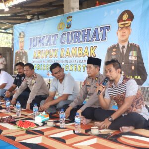 Polres Mojokerto Minta Warga Tidak Takut Melapor ke Polisi Lewat Kegiatan Jum’at Curhat