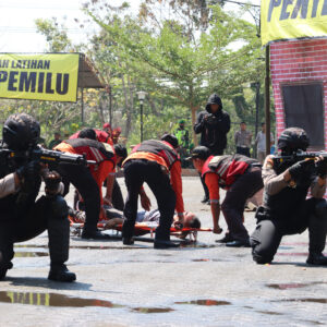 Polres Magetan Libatkan 700 Personel Gabungan Untuk Amankan Pemilu 2024