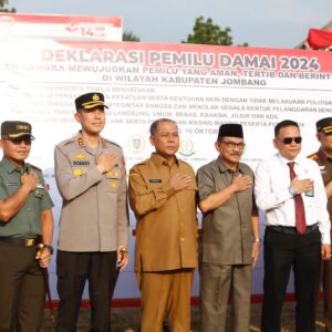 *Deklarasi Pemilu Damai 2024, Wujudkan Situasi Kamtibmas Yang Aman dan Kondusif di Wilayah Kabupaten Jombang*