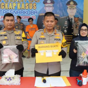 Polresta Sidoarjo Berhasil Amankan Tersangka Kurir Sabu di Kamar Kos