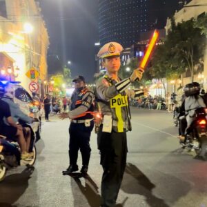 Polda Jatim Libatkan Lima Polres Untuk Pengamanan Gerak Jalan Perjuangan Mojosuro