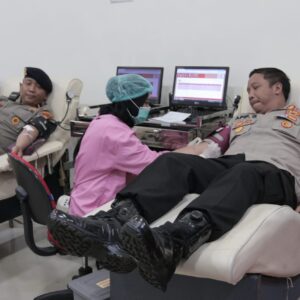 Setetes Darah untuk Kemanusiaan dari Polresta Malang Kota di HUT Brimob ke – 78