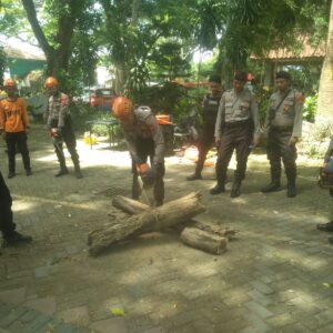 Polres Kediri Kota Tingkatkan Kemampuan Penanggulangan Bencana Alam