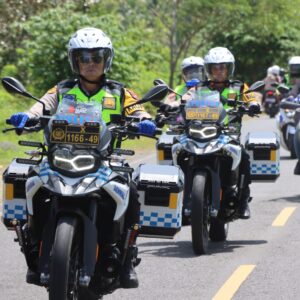 Harkamtibmas Jelang Nataru Polres Tulungagung Gelar Patroli Motor di JLS