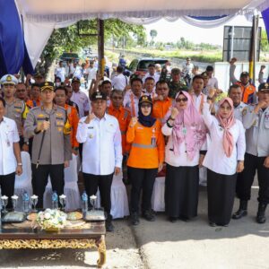 *Hadiri Peresmian Pos Jaga dan Palang Pintu Perlintasan Kereta Api, Kapolres Jombang: Dibangun untuk Keselamatan Warga Jombang*