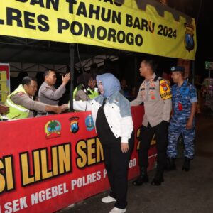 Perayaan Tahun Baru di Ponorogo Kondusif, Bupati Apresiasi Operasi Lilin Semeru 2023 – 2024