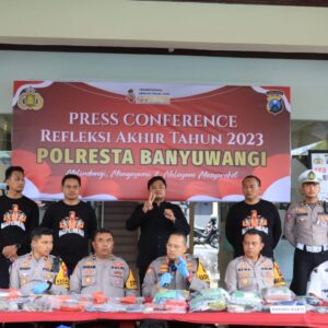 Refleksi Akhir Tahun 2023, Polresta Banyuwangi Selesaikan 556 Kasus Dengan Restorative Justice