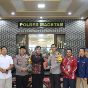 Jalin Sinergitas Antar Gakkumdu, Komisioner Bawaslu Kunjungi Polres Magetan