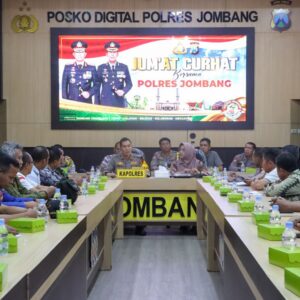 *Jelang Bulan Suci Ramadhan, Polres Jombang Gelar Jumat Curhat dengan Instansi Terkait*