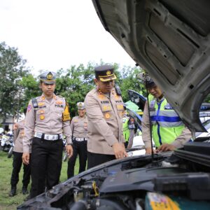 Kapolres Ngawi Cek Kendaraan Dinas, Pastikan Siap Amankan Pemilu 2024