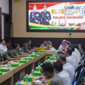 *Polres Jombang Gelar Jumat Curhat dengan Penyelenggara Pemilu dan stakeholder Terkait*