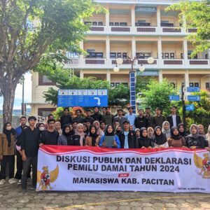 Mahasiswa Pacitan Gelar Deklarasi Tolak Politisasi Kampus Jelang Pemilu 2024