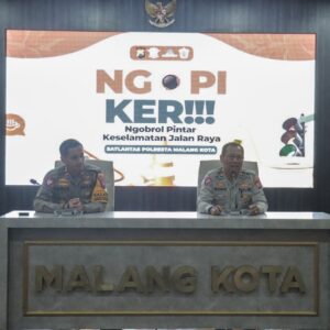 ‘Ngopi Ker’ Bersama Awak Media, Polresta Malang Kota Bahas Solusi Atasi Balap Liar