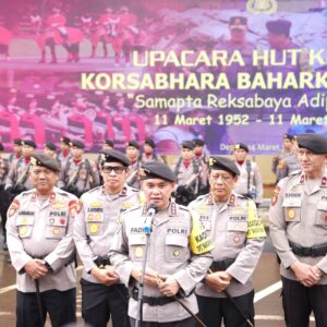 Kabaharkam Polri Sampaikan 7 Pesan pada Peringatan HUT ke – 72 Korsabhara Baharkam Polri