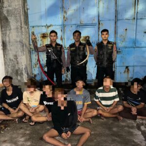 Polrestabes Surabaya Berhasil Amankan 7 Remaja Gangster yang Resahkan Warga