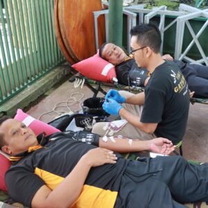 Bhakti Kesehatan Polres Kediri Gelar Donor Darah Bantu PMI
