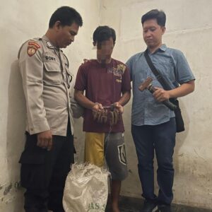 Polisi Berhasil Amankan Tersangka Pencuri Penambat Besi Rel Kereta Api di Pasuruan