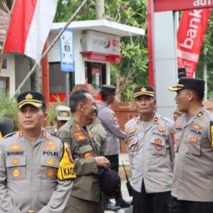 Polres Nganjuk Libatkan 350 Personel Pengamanan Gereja di Ibadah Kenaikan Isa Al Masih