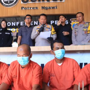 Polres Ngawi Berhasil Ungkap Kasus Tipu Gelap Cokat Roka, 3 Residivis Diamankan
