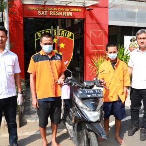 Polres Pelabuhan Tanjungperak Berhasil Amankan Dua Tersangka Pencuri Motor Asal Bulak Banteng