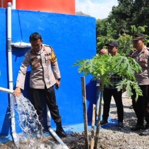 *Empat Sumur Bor Bantuan Polres Ponorogo Siap Digunakan, Warga Desa Tak Lagi Kawatir Kekeringan*