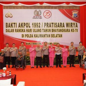 Menyongsong HUT ke-78 Bhayangkara, Akpol 1992 Pratisara Wirya Gelar Bakti Kesehatan di Kalsel