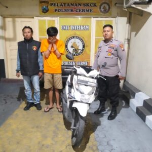 *Kurang dari 24 jam Polisi Berhasil Ungkap Curanmor di Gresik Satu Tersangka Diamankan*