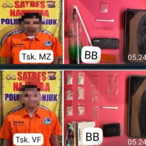 *Operasi Tumpas Narkoba Polres Nganjuk Berhasil Gagalkan Transaksi Sabu dan Tangkap Pelakunya*