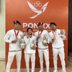 BRIMOB RAIH MEDALI PERUNGGU CABOR MUAYTHAI PON XXI ACEH-SUMUT