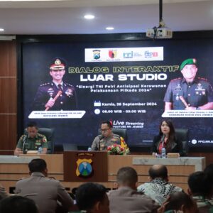 *Cooling System, Polres Jember dan Kodim 0824 Gandeng Media Gelar Dialog Interaktif Sinergitas TNI-Polri Pam Pilkada 2024*
