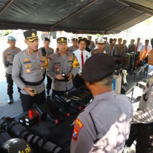 *Cek Ranmor Dinas, Polres Magetan Pastikan Kesiapan Pengamanan Pilkada 2024*
