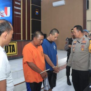 *Polres Blitar Kota Berhasil Amankan Pelaku Begal Dengan Modus Kempes Ban*