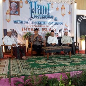 *Cooling System Pilkada 2024, Polres Probolinggo Sampaikan Pesan Kamtibmas Saat Hadiri Haul KH. Syafhan*
