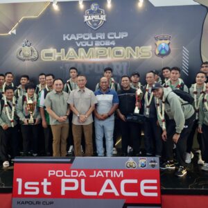 *Tim Voli Putra Putri Polda Jatim Raih Juara Kapolri Cup 2024 Jadi Kado Terindah di HUT Jawa Timur ke -79*