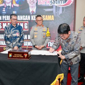 *Polda Jawa Timur bersama PT. Smelting dan Bank Jatim Perpanjang Kerjasama Tingkatkan Sektor Bisnis dan Perekonomian Masyarakat*