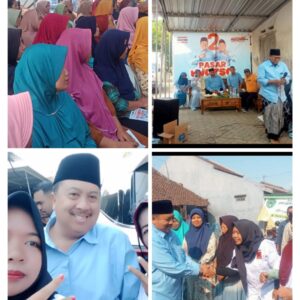 Kampanye Paslon 02 Warsubi (WarSa) Beberkan Visi Misinya , di Depan Masyarakat Dukuh Klopo Peterongan Jombang.