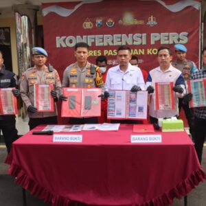 Polres Pasuruan Kota Berhasil Amankan 2 Tersangka Judi Online