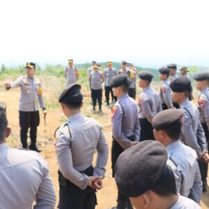 *Polres Kediri Kota Gelar Latkatpuan Antisipasi Kerawanan Pilkada 2024*