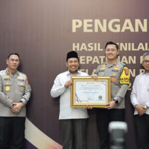 *Polres Lamongan Raih Penghargaan Peringkat Pertama Inovasi Yanlik Tahun 2024 Kategori A dari Ombudsman RI*