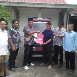 Penyerahan Surat Keputusan Pengemudi Siaga Desa Ceweng , Diwek, Jombang