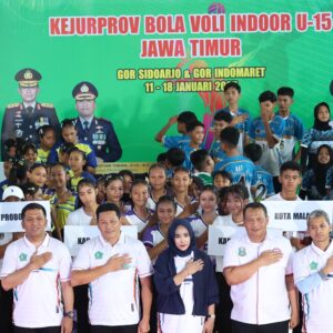 *PBVSI Jatim Cari Bibit Atlet Terbaik, Forkopimda Sidoarjo Buka Kejurprov Bola Voli U-15 di GOR Delta*