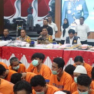 *Polresta Sidoarjo Berhasil Ungkap 110 Kasus Narkoba Amankan 134 Tersangka*