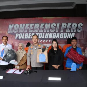 *Polres Tulungagung Berhasil Amankan 5 Tersangka Predator Anak Ketua PC PMII Beri Apresiasi*