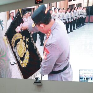 *Polda Jawa Timur Ikuti Upacara Pemuliaan Nilai – nilai Luhur Tribrata Sambut Hari Bhayangkara ke -79*