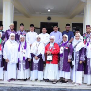 Forkopimda Jombang Sambut Kedatangan Jemaah Haji Kloter 35 di Pendopo