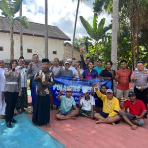 *Polantas Menyapa : Polres Sumenep Sambang Warga Desa Beri Edukasi Tertib Lalin*