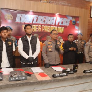 Polres Pasuruan Berhasil Ungkap Misteri Jenazah di Sungai Purwosari 3 Tersangka Diamankan*
